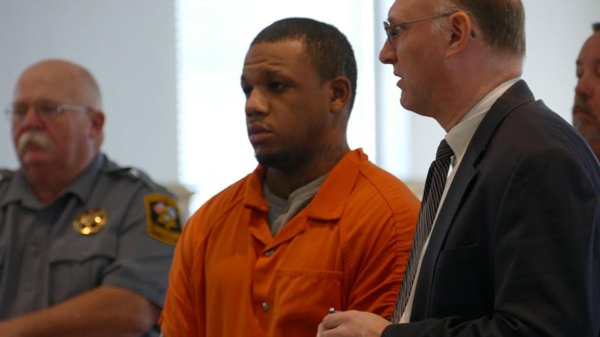 
A judge on Monday denied bond for Quinton McClinton, center, one of five alleged gang members charged in the November shooting death of Chester City Councilman Odell Williams. 
