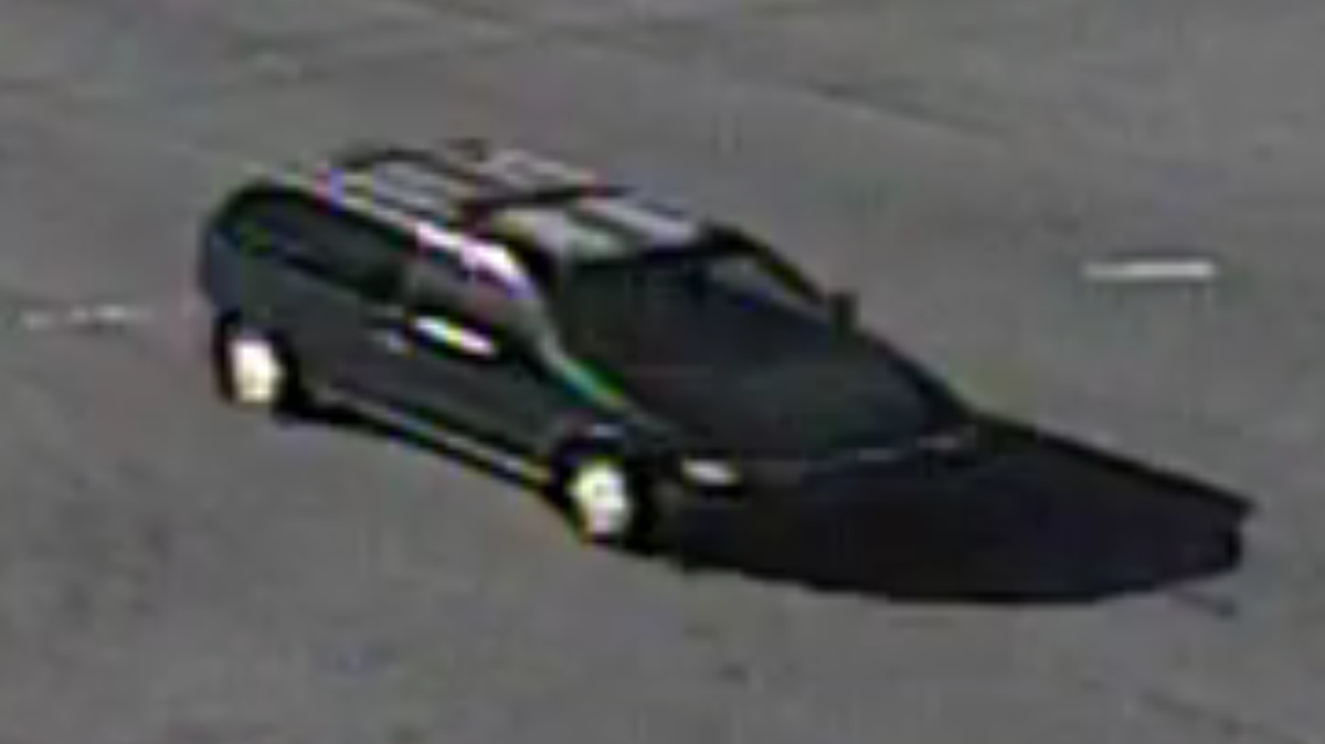 Police were searching for this dark-green minivan that hit and killed a motorcyclist on Mallard Creek Road in north Charlotte on Monday.