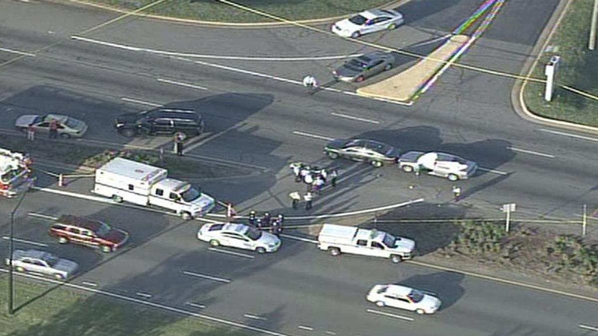 Site where victim was shot in University City area of north Charlotte