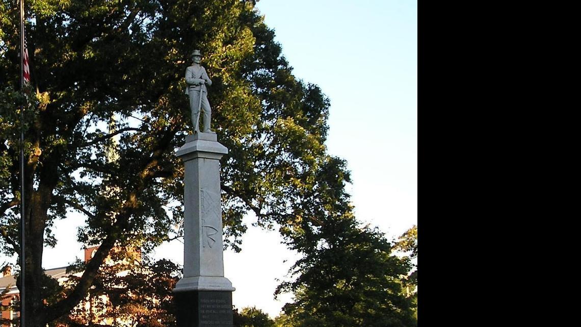 
Cornelius police are investigating vandalism to a Confederate memorial near Mount Zion United Methodist Church
