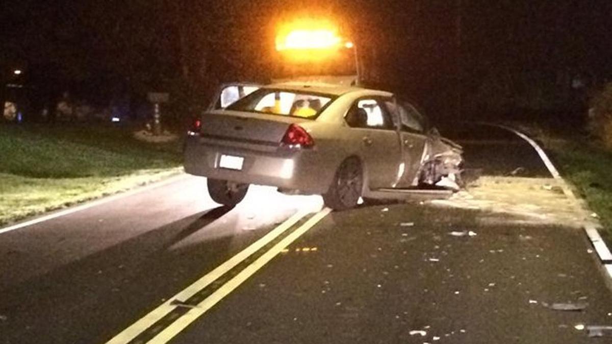 Three people were injured in a crash on Paw Creek Drive.