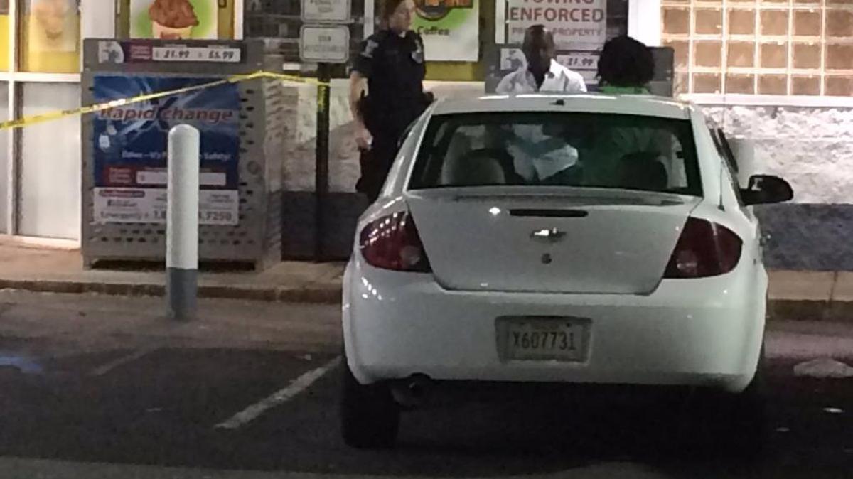 A man was shot after arguing with another man at a Shell gas station on Eastway Drive in east Charlotte early Friday, police said.