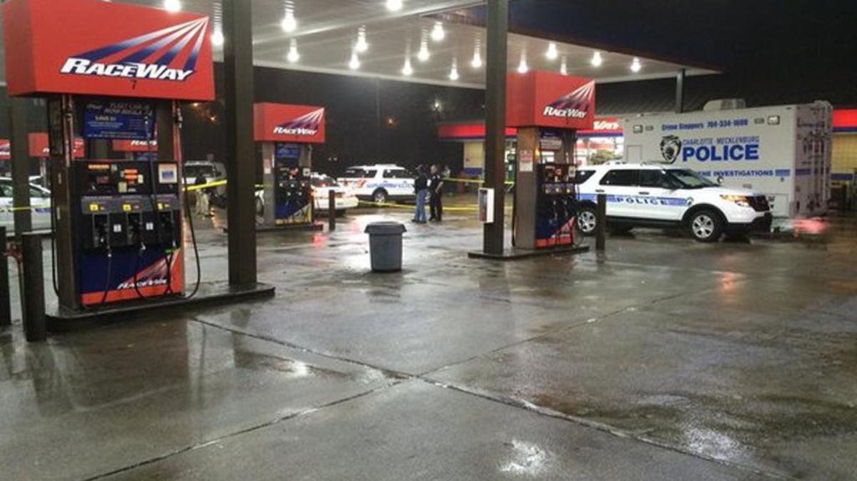 Charlotte-Mecklenburg police are investigating a fatal shooting early Wednesday in a parking lot at the Raceway gas station on the Brookshire near Interstate 85.