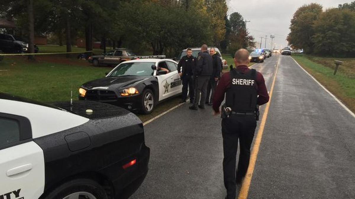 A man was shot in his neck outside a home on Washburn Road in Cleveland County Tuesday morning, sheriff’s deputies said.
