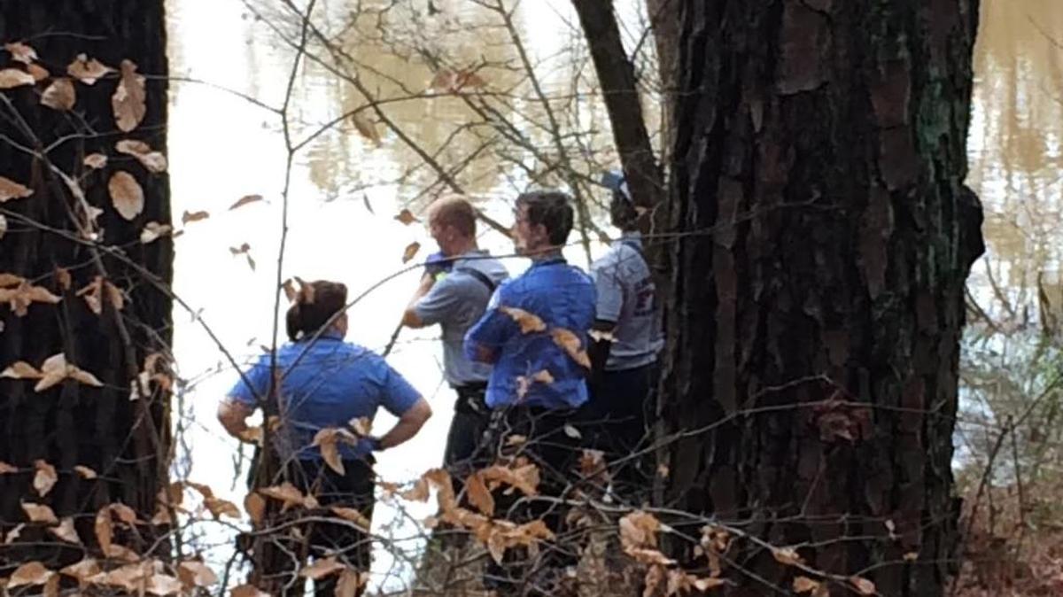 A couple out for a Christmas walk at RibbonWalk Nature Preserve on Nevin Road discovered a body floating in the pond.