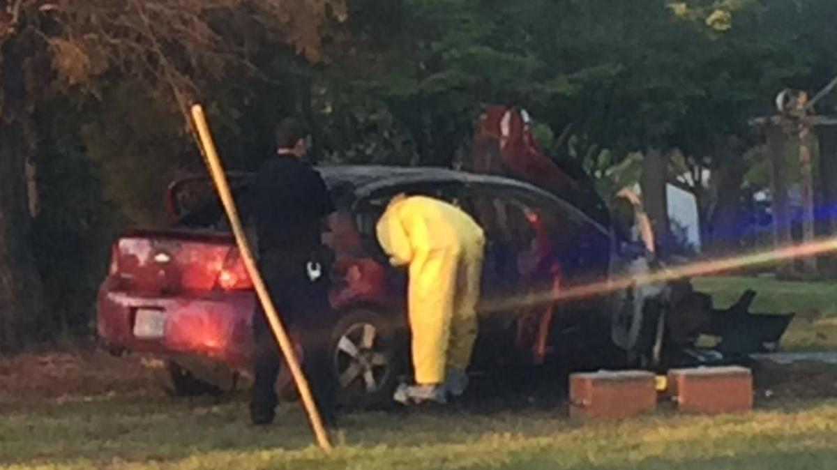 Police said four people are on the run after being involved in a shooting and wreck in north Charlotte.