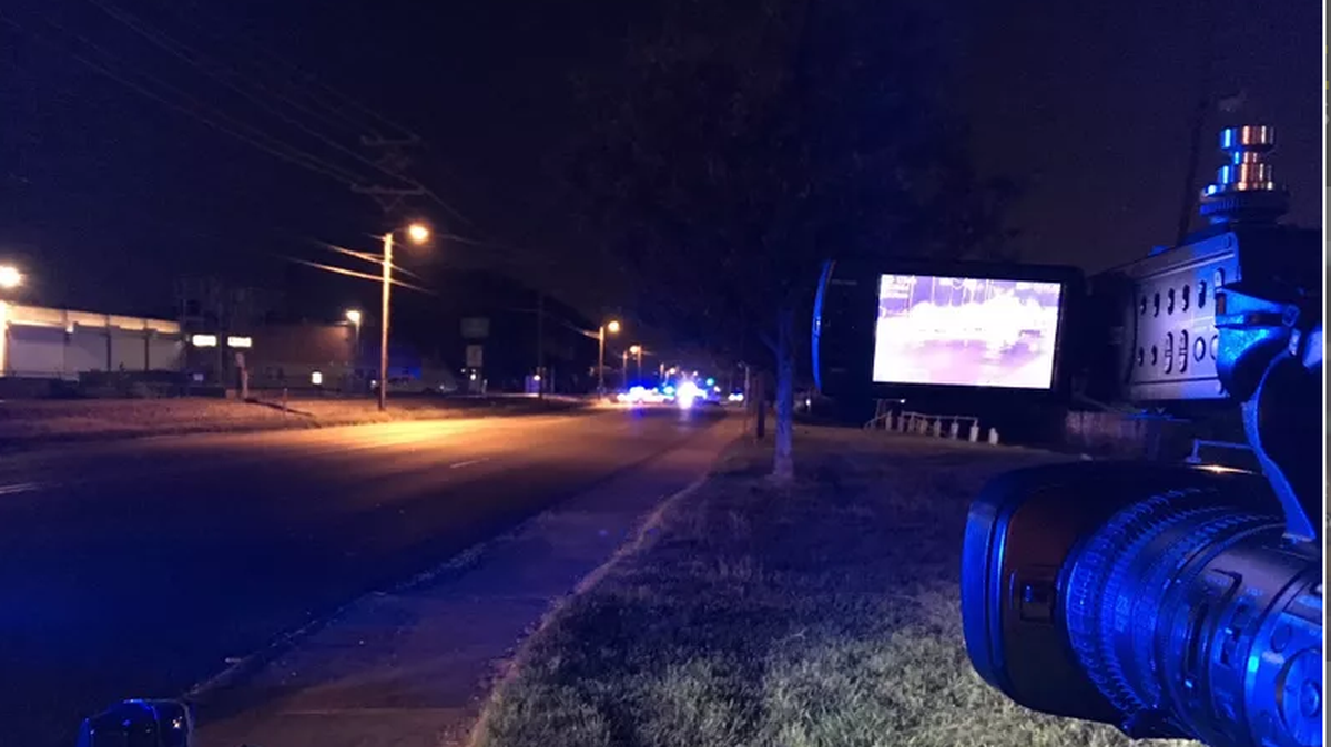 Site of the pedestrian death investigation