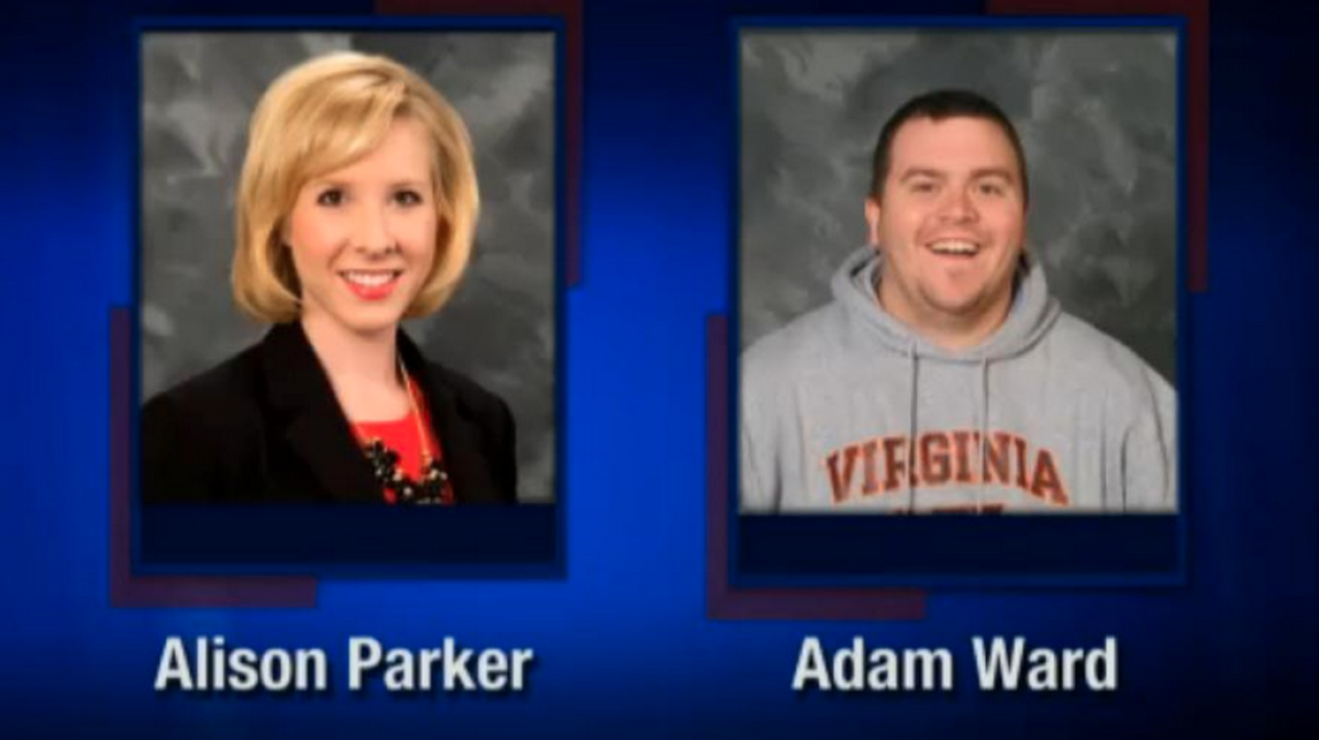 
Alison Parker and Adam Ward were doing a feature story in Moneta, Va. when they were shot. 

