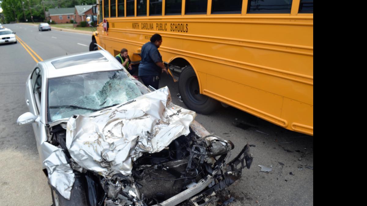 
The driver of a speeding Mercedes-Benz that struck a Charlotte-Mecklenburg Schools bus on Monday afternoon was impaired by alcohol, police said.

