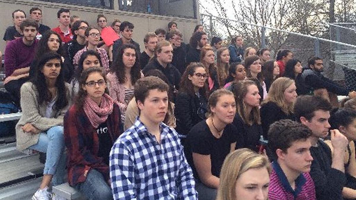 Davidson students attend a silent vigil in February to protest an alleged campus sexual assault. This week, a Mecklenburg prosecutor dropped a separate sexual battery case involving Davidson students, saying that there was inadequate evidence to support the accusers allegations.