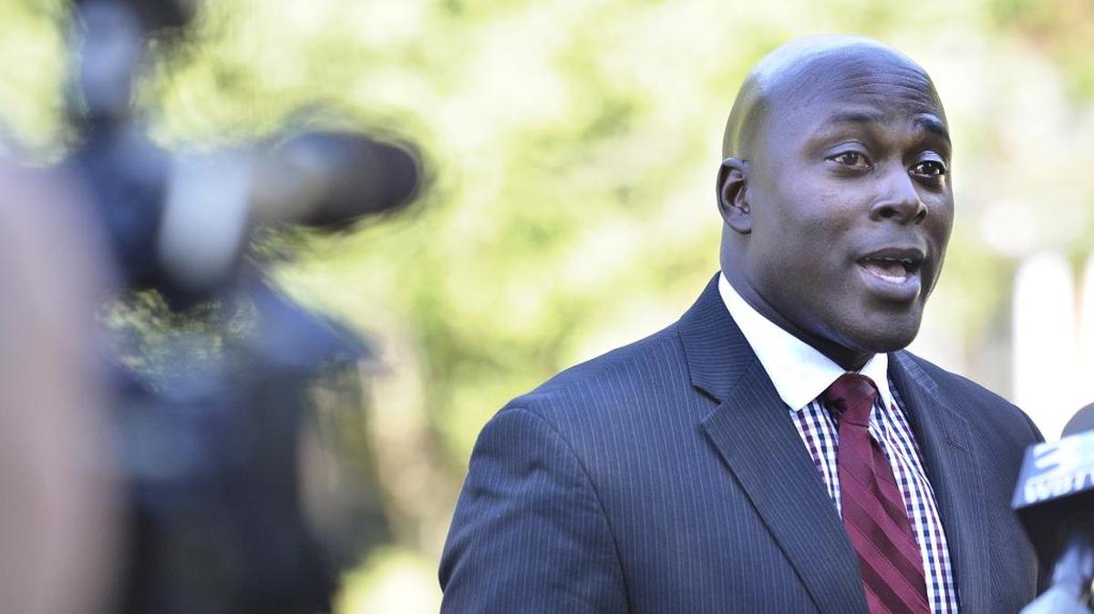 
Capt. Cecil Brisbon was among the CMPD officials who spoke at a news conference on Sept. 15 on Fieldvale Place, the street where a 7-year-old boy, Kevin Antonio Calderon Rodas, attending a birthday party was killed over Labor Day weekend. Brisbon said police are still seeking clues to solve the killing.
