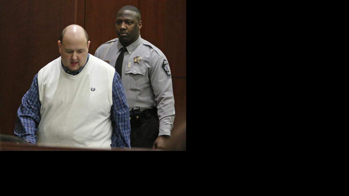 
Defendant Jonathan Broyhill, left, enters Wake Superior Court after a break late Tuesday morning during the 10th day of testimony in the case. Closing arguments in the Jonathan Broyhill murder trial will begin Wednesday. Broyhill, 33, is charged in the slaying of Jamie K. Hahn and the attempted murder of her husband, Nation Hahn, in April 2013.
