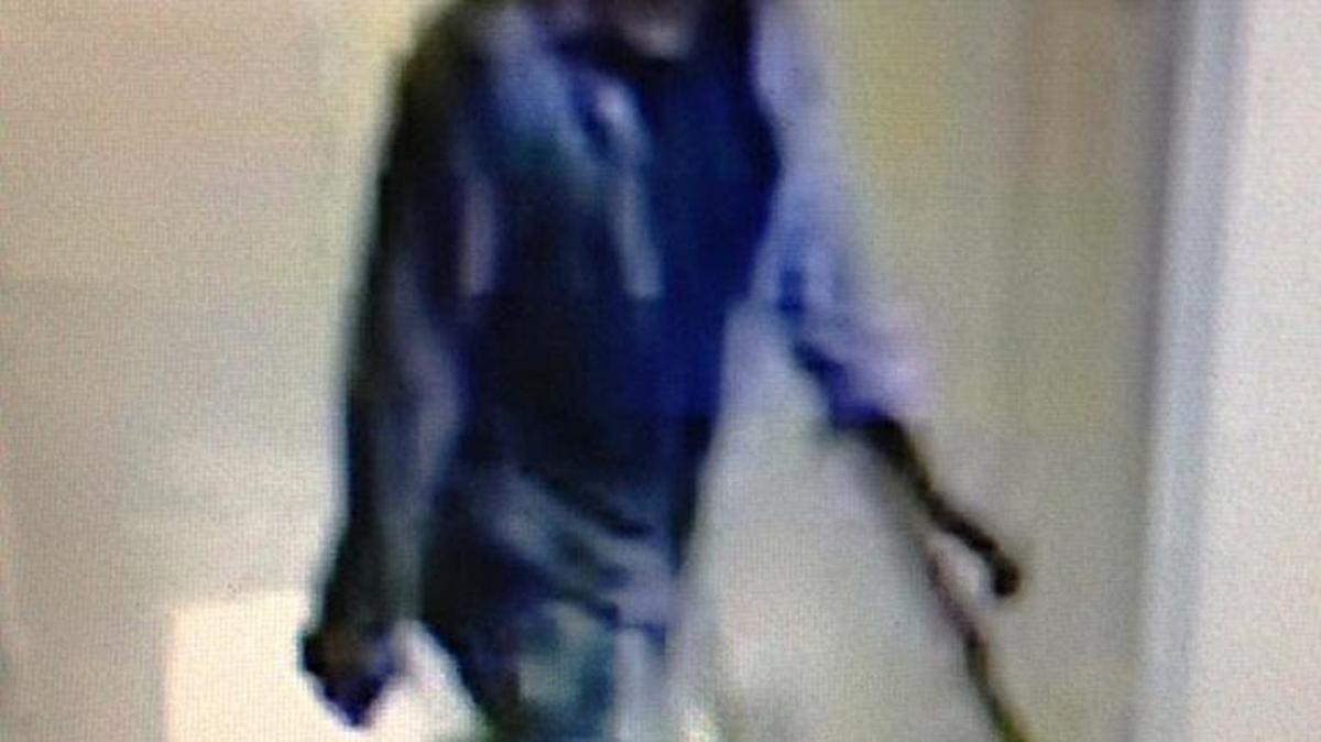 
A security camera captured this photo of a suspect in the News & Observer break-in Sunday.

