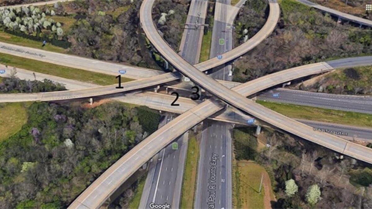 On Sept. 19, 2017, a driver in an SUV ‘vaulted’ off the Interstate 485 bridge at I-77 in south Charlotte. The driver had a blood-alcohol content three times the legal limit for driving in North Carolina. I-485 speeders face an enforcement crackdown after a chain of wrecks killed four Belmont family members and an Indian Trail man on Friday night, July 3, 2020. A car driver critically injured Trooper Adolfo Lopez-Alcedo of the State Highway Patrol the next morning after he went to the scene to shut down the highway again to further investigate the wreck. 