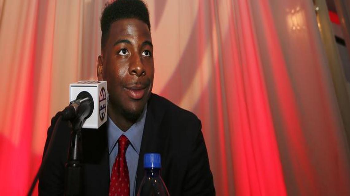 Arkansas senior tight end Jeremy Sprinkle was suspended from Thursday’s Belk Bowl after police accused him of attempting to shoplift items from the Belk store at SouthPark mall.