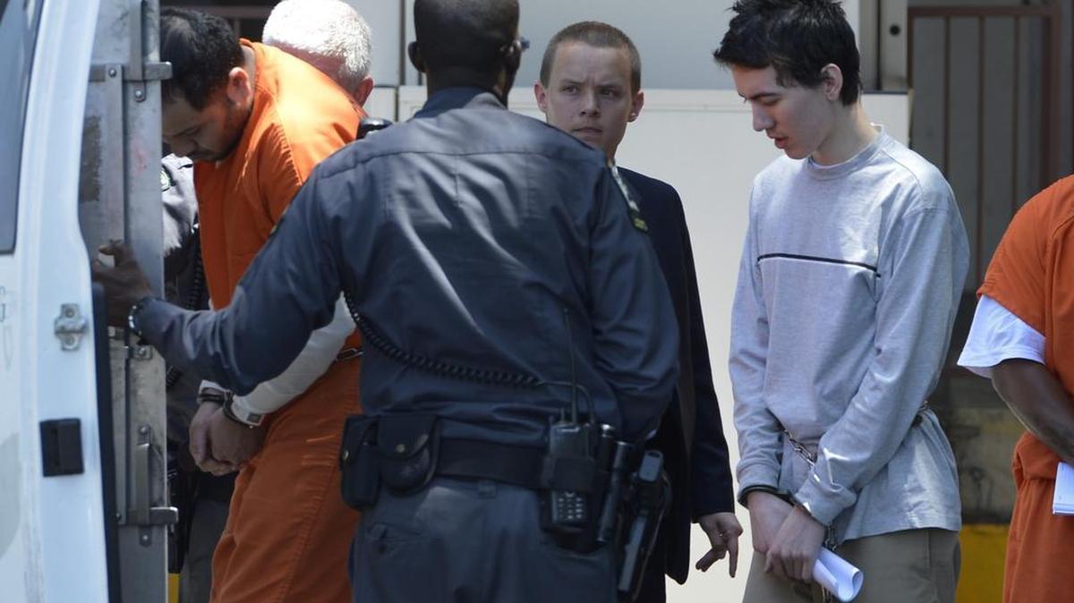 Justin Nojan Sullivan, 19, exits the federal courthouse in Charlotte Monday afternoon, June 22, 2015.