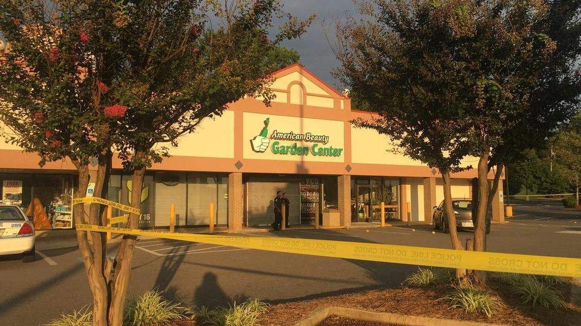 Justin Tyler Anderson was shot and killed at the American Beauty Garden Center on East Independence Boulevard on Monday.