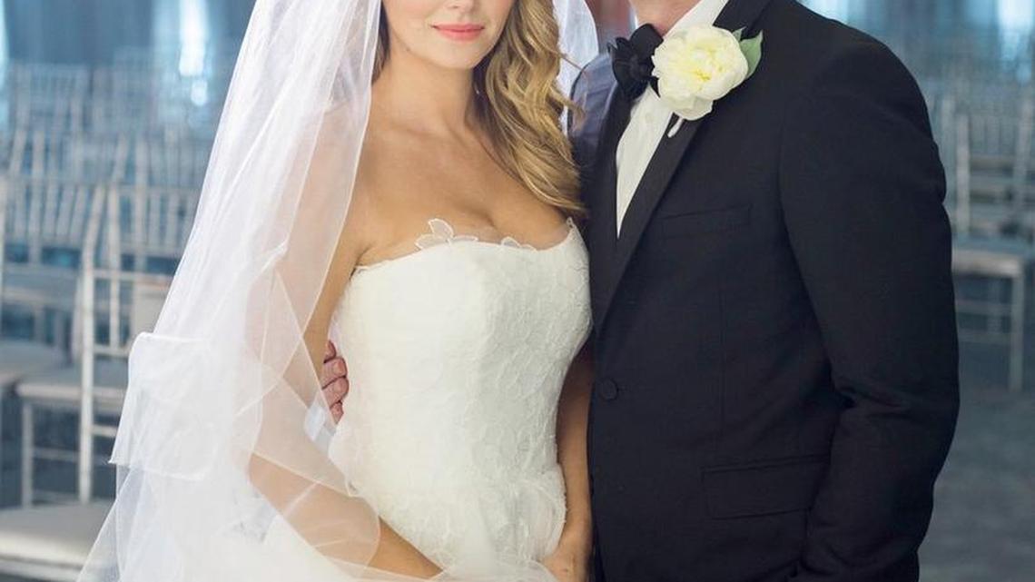 Dale Earnhardt Jr. and bride Amy Reimann