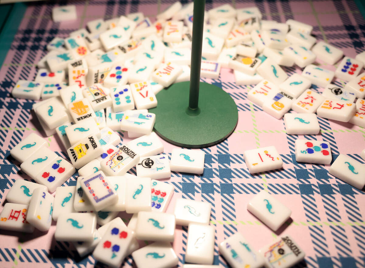 Mahjong tiles come in different styles and themes. Eastside Mahjong, a locla group teaching classes and hosting game nights, held an event at Salud Cerveceria in Charlotte.