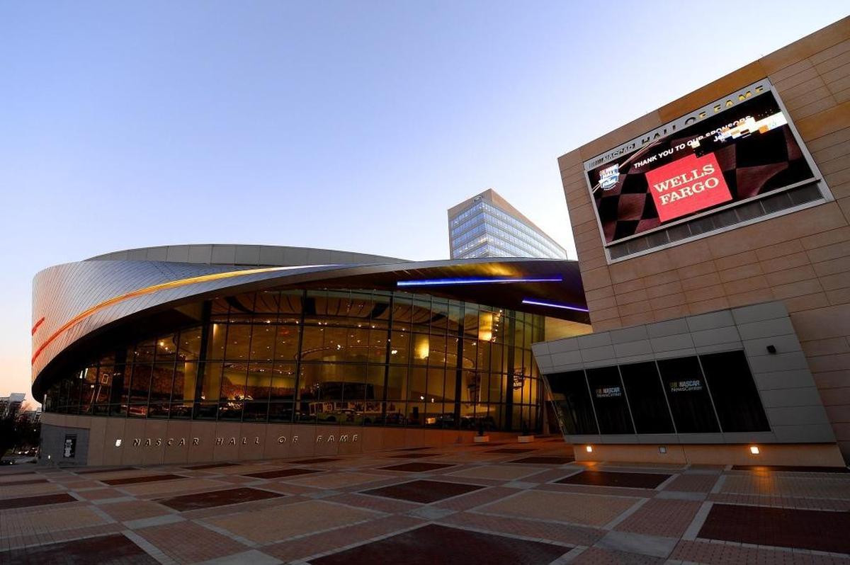 The NASCAR Hall of Fame in uptown Charlotte.