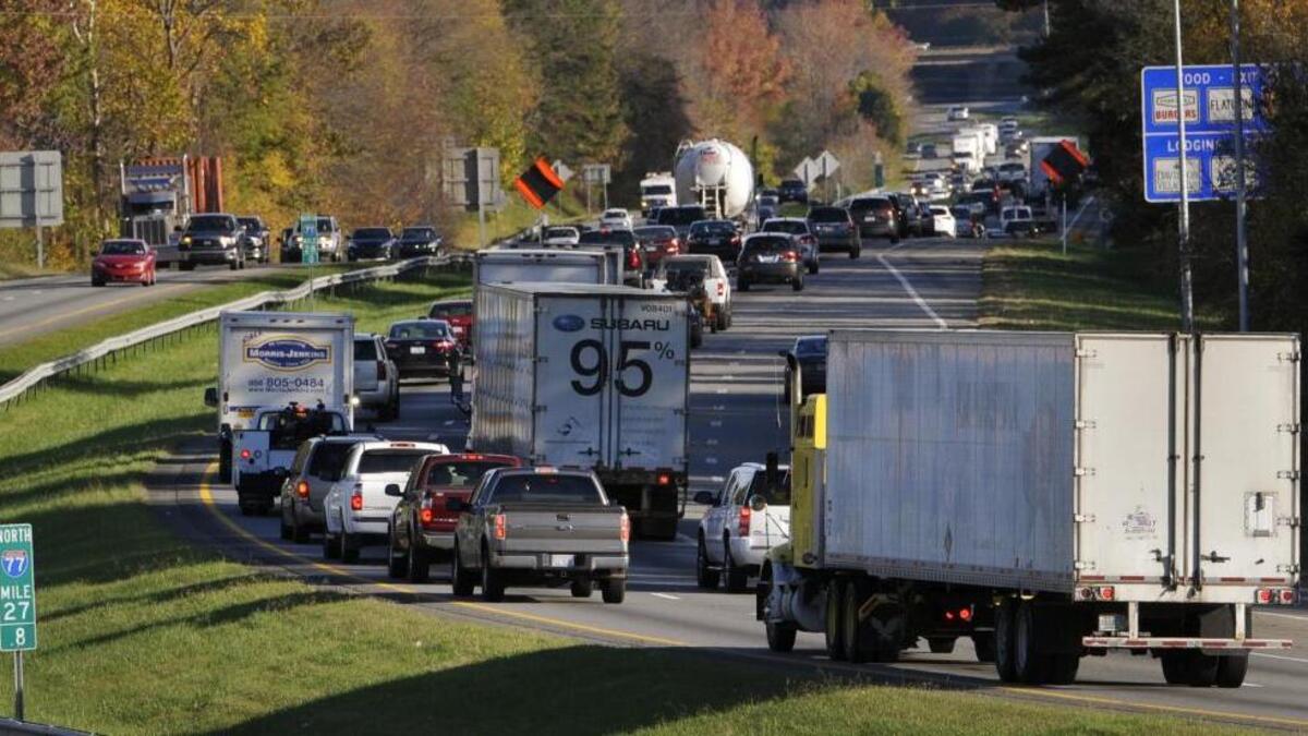 Traffic on Interstate 77 could experience delays once President Barack Obama arrives at 2:25 p.m.