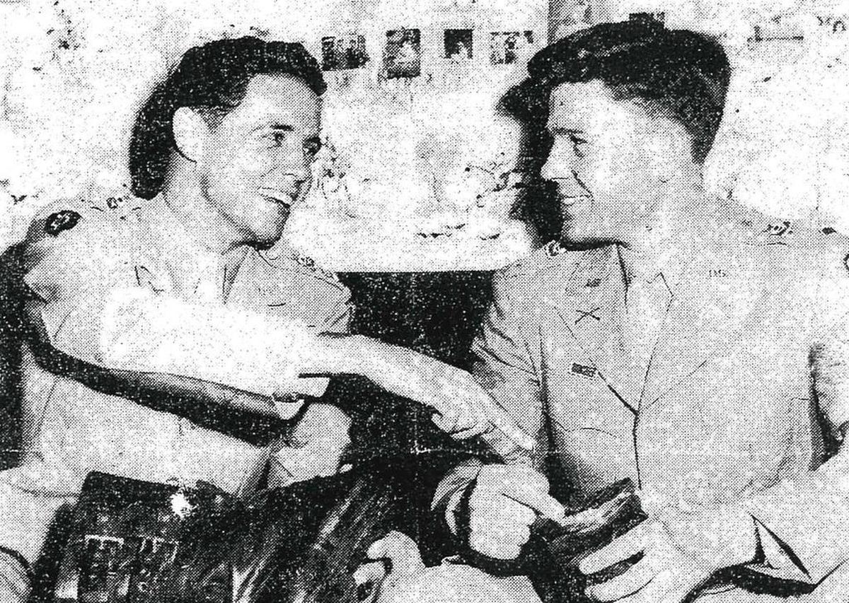 Bob and Rufus Dalton shortly after returning home from Europe in May of 1946. They spent the last five months of their service, during the occupation after the end of the war, in the same regiment, then came home on the same ship.