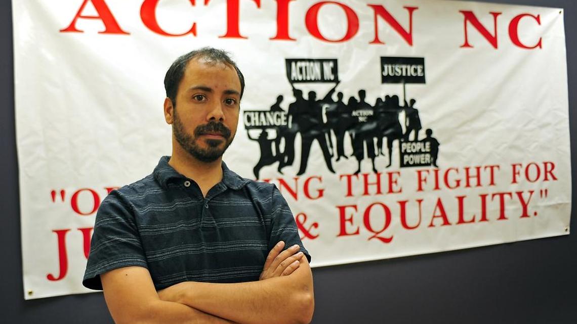 Hector Vaca, a Charlotte organizer for Action NC, fears Donald Trump’s pledge to deport people in the country illegally.