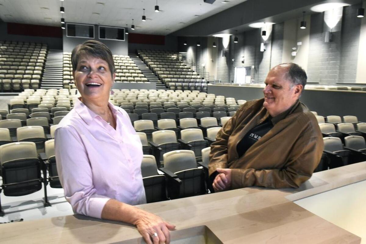 Linda Franzese, former director of the choral program and musical theater, and Charles LaBorde, founding principal at Northwest School of the Arts, marveled Wednesday at the state-of-the art amenities at their old school.