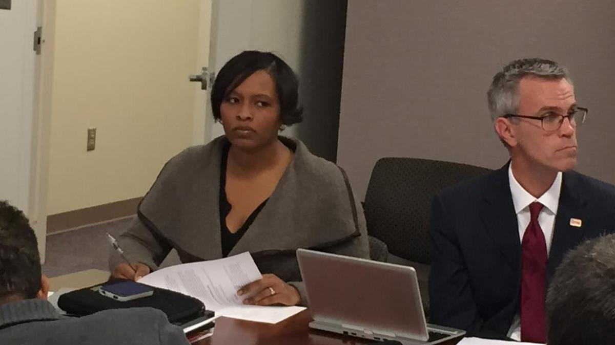CMS administrators Akeshia Craven-Howell (left) and Scott McCully will lead the student assignment work.