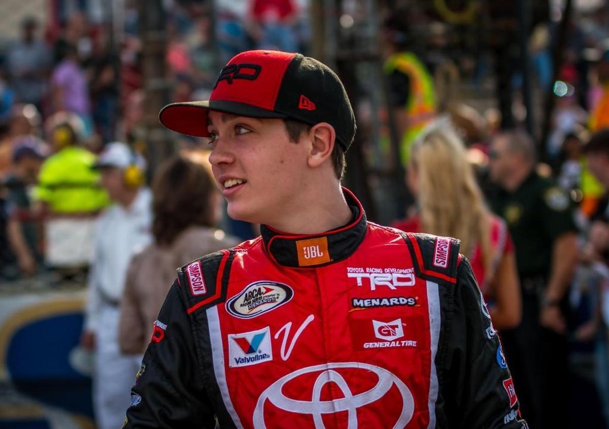 Christian Eckes, a Cornelius 17-year-old who is a Toyota development driver, attends George Washington University Online High School.