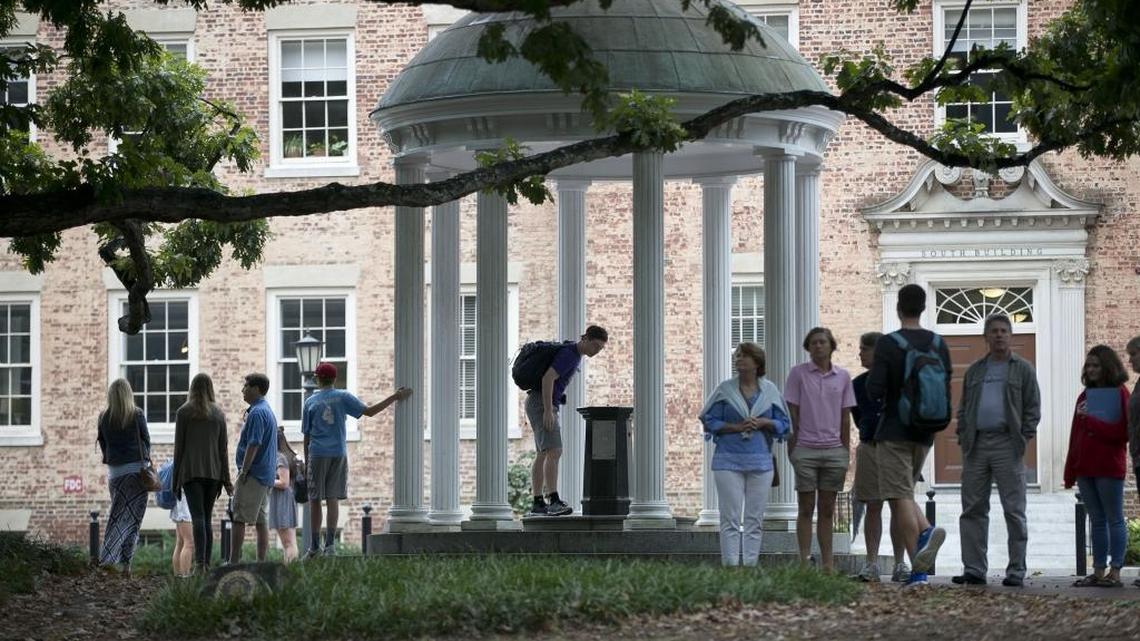 A steady stream of visitors and students visit the Old Well on the University of North Carolina campus on Friday, October 13, 2017. On the evening of Dec. 5, Rose Vigil was walking home when, around 9:30 p.m., she felt someone come up behind her on a brick path near the Old Well.