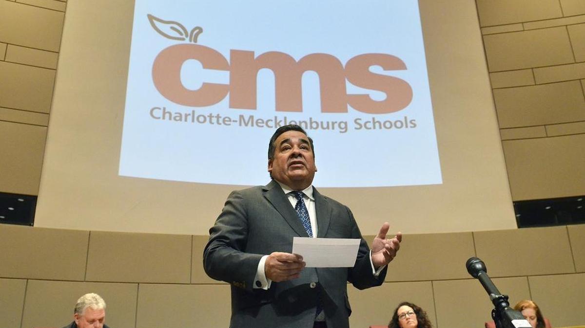 New Superintendent Clayton Wilcox spoke briefly after his swearing-in Monday, but details on his top staff weren’t released until Wednesday.