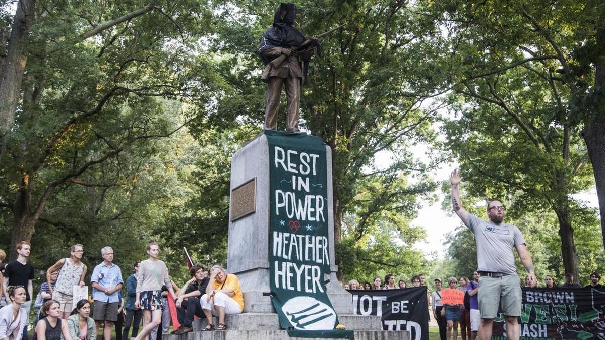 The Silent Sam statue, a memorial to Confederate soldiers, on the UNC campus in Chapel Hill has been under siege for more than a year from students, faculty and citizens calling for Chancellor Carol Folt to remove or relocate it.