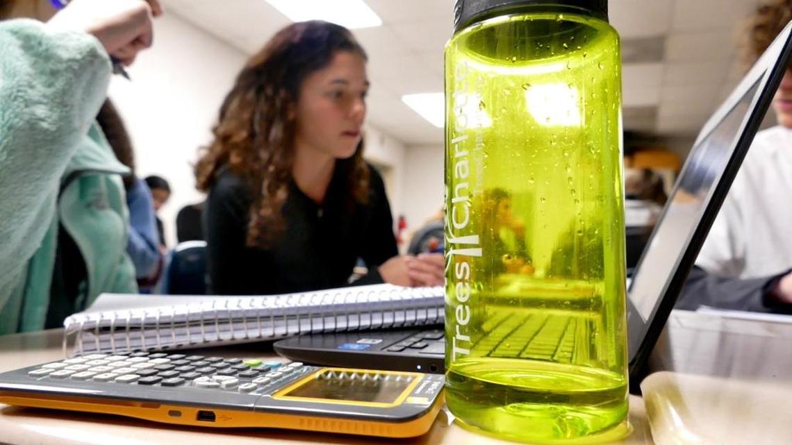 Students in Darrell Ritsick’s Advanced Placement calculus class at Olympic’s school of executive leadership. Next year the five small schools will be abolished, with all students simply attending Olympic High.
