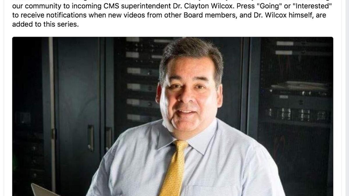 Charlotte-Mecklenburg Schools is using Facebook and Twitter to introduce people to incoming Superintendent Clayton Wilcox during the winter break.