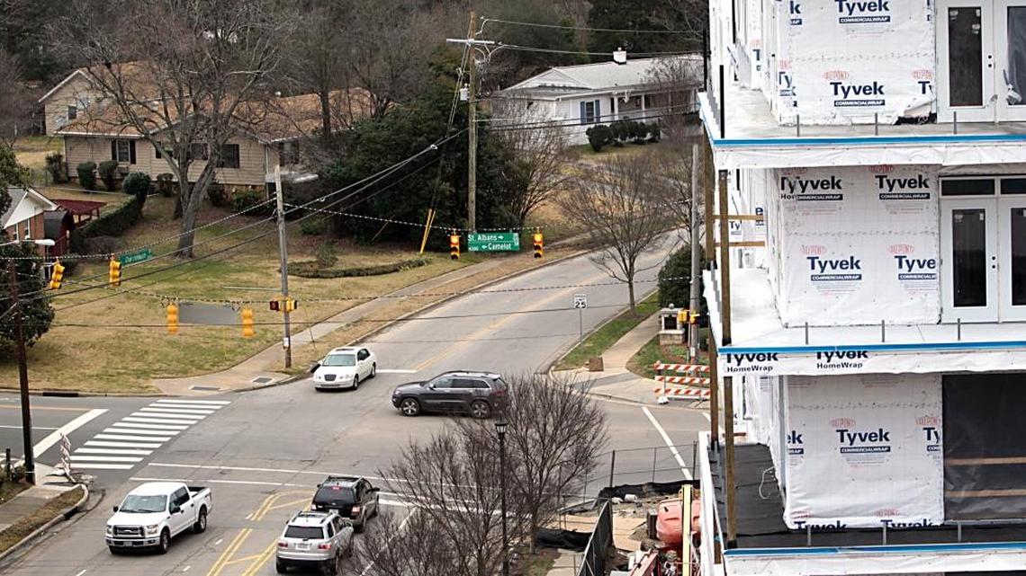 Apartment construction is booming in Raleigh (shown here) and Charlotte.