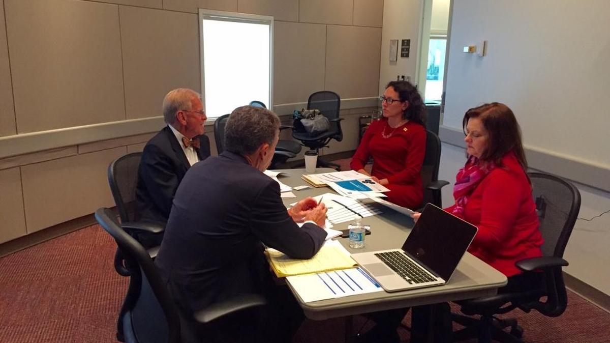 Charlotte-Mecklenburg school board members interviewed four prospective search consultants this week.
