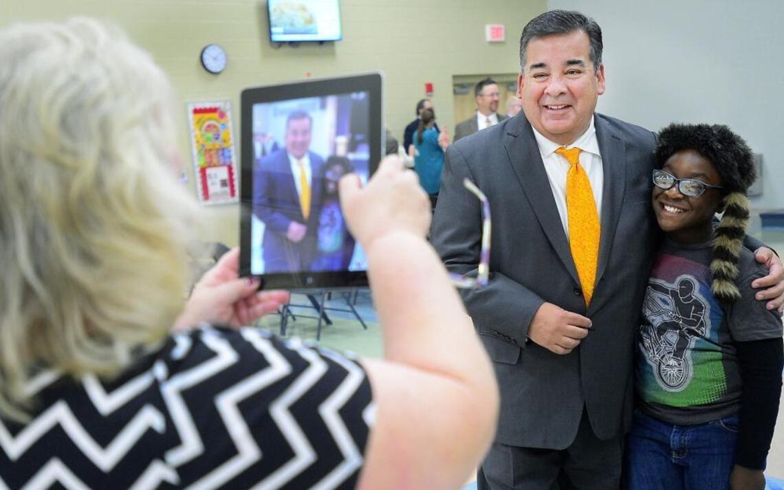 Future CMS leader Clayton Wilcox makes first Charlotte visit with limited news access