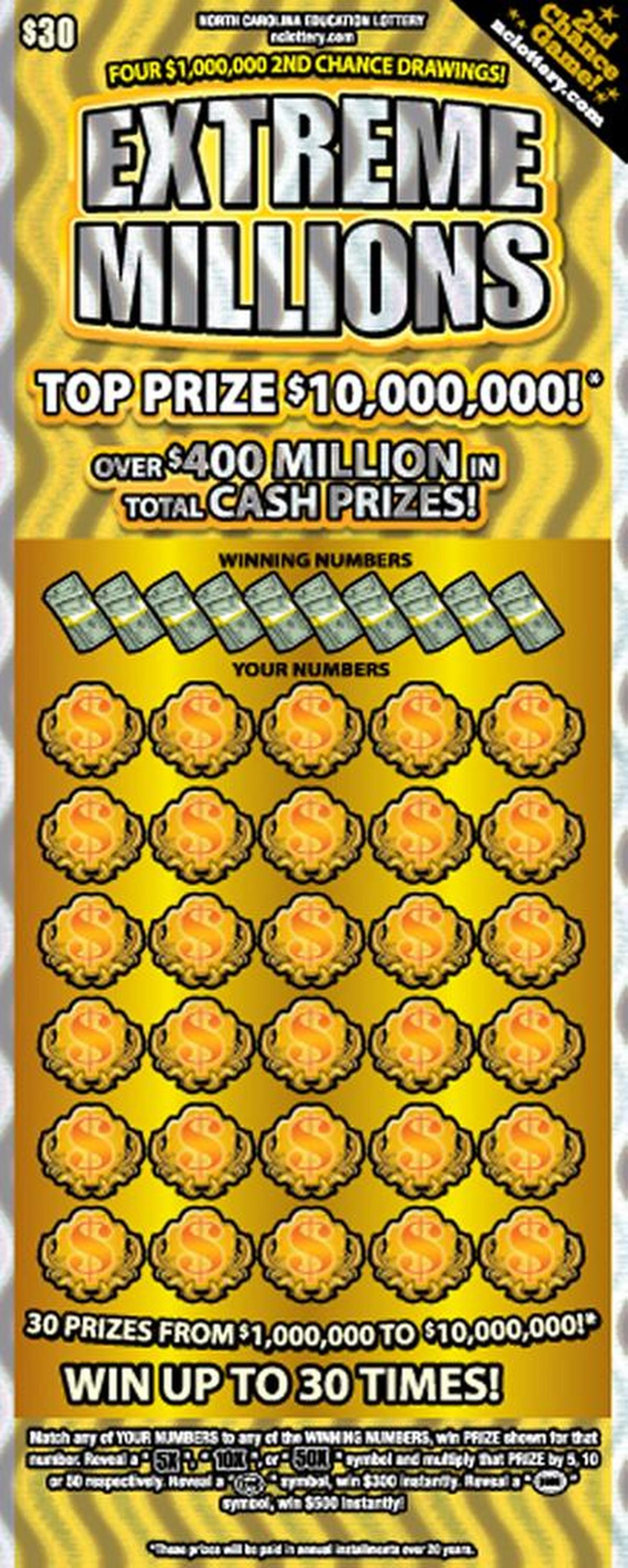 Lewis Watkins of Charlotte bought a winning $1 million Extreme Millions ticket at the Kangaroo Express on Ashdale Court in Concord