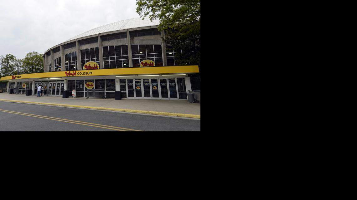 
People enter the Bojangles Coliseum on April 14, 2013. The Charlotte City Council Monday approved spending $975,000 to install 8,700 new seats at Bojangles’ Coliseum.
