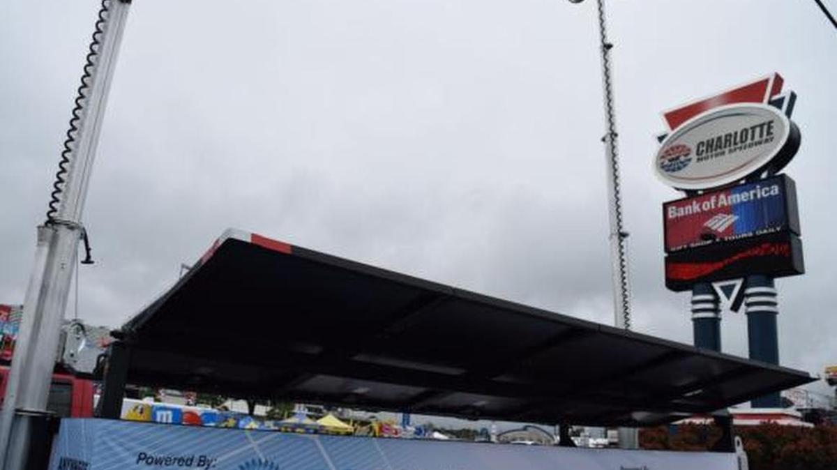 Fans attending the races at Charlotte Motor Speedway over the next 10 days might notice the speedway is greener than ever. Solar energy green.