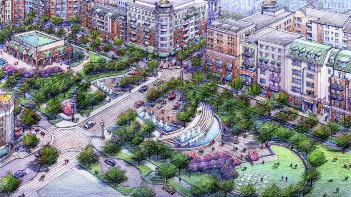 Rendering images from the county’s old Second Ward Master Plan