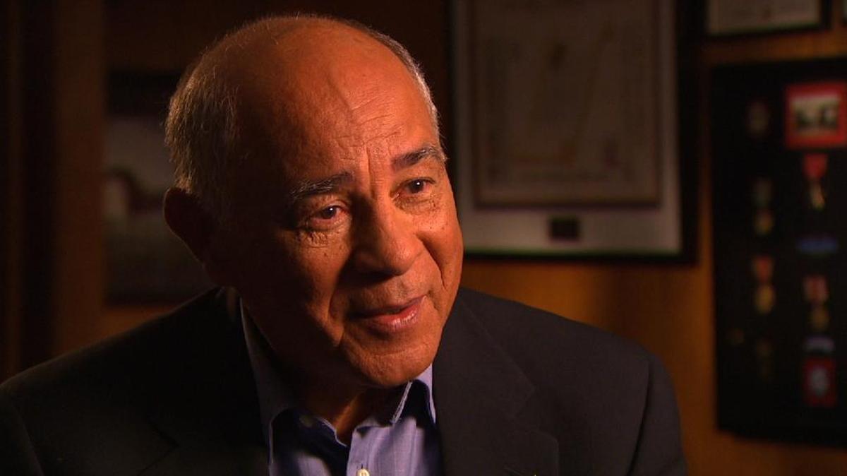 Jesse Oxendine, a retired Charlotte pharmicist, helped liberate a Nazi concentration camp in Germany.