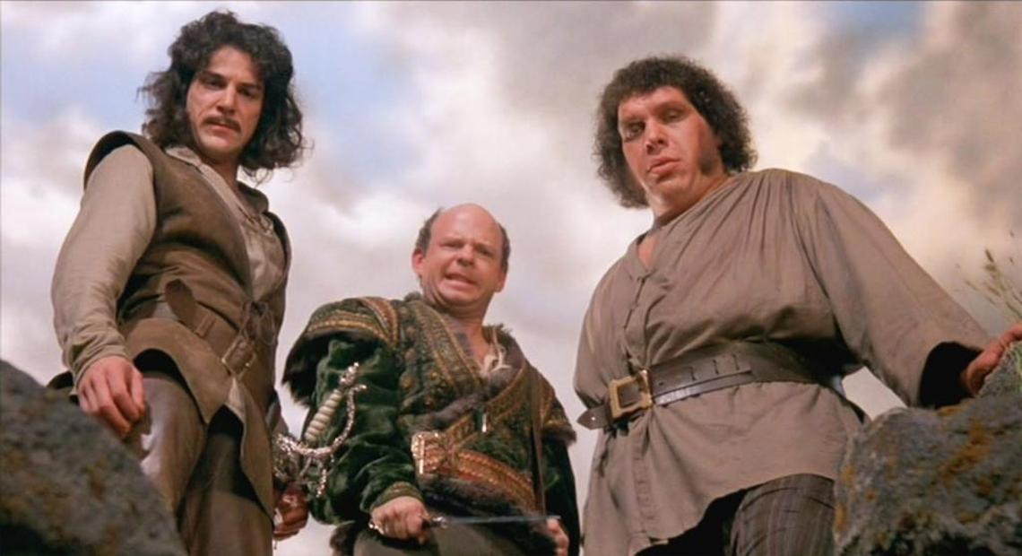 Andre the Giant, far right, in a scene from “Princess Bride.”