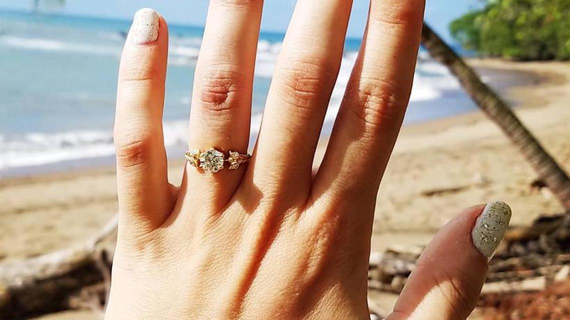She lost her engagement ring on a tropical beach. Weeks later, a stranger began digging.