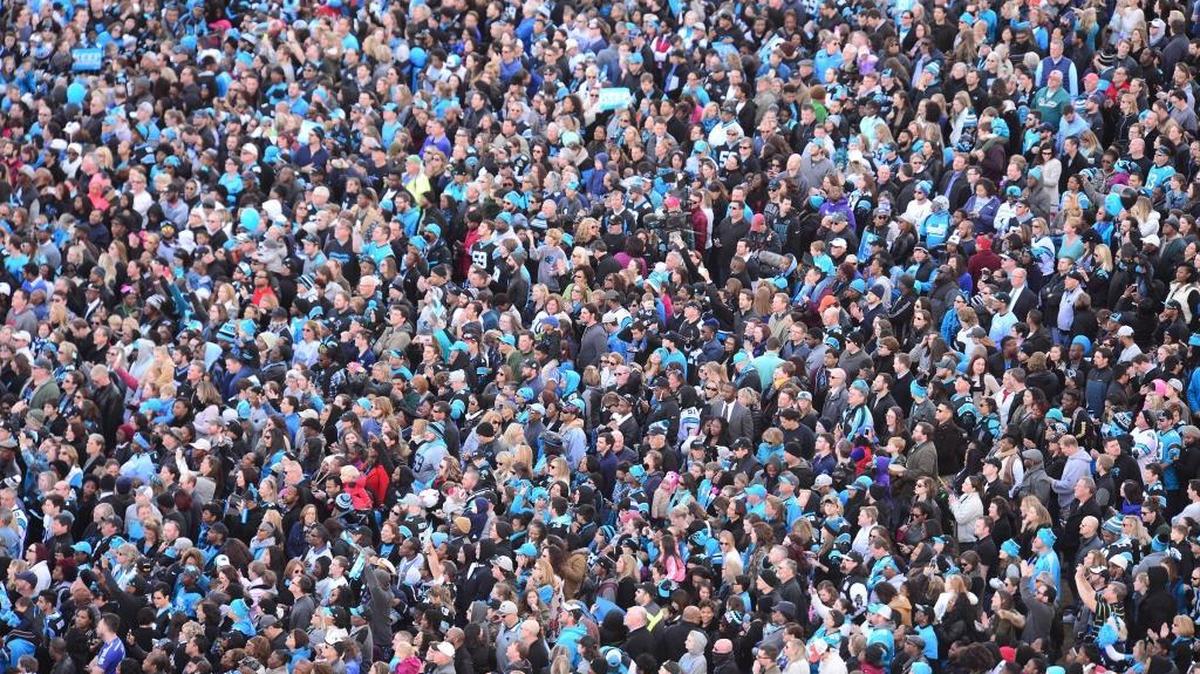 In January, thousands of Panthers fans crowded Romare Bearden Park in Charlotte, which ranked 10th in population growth among U.S. cities with at least 50,000 residents, newly released Census estimates show.