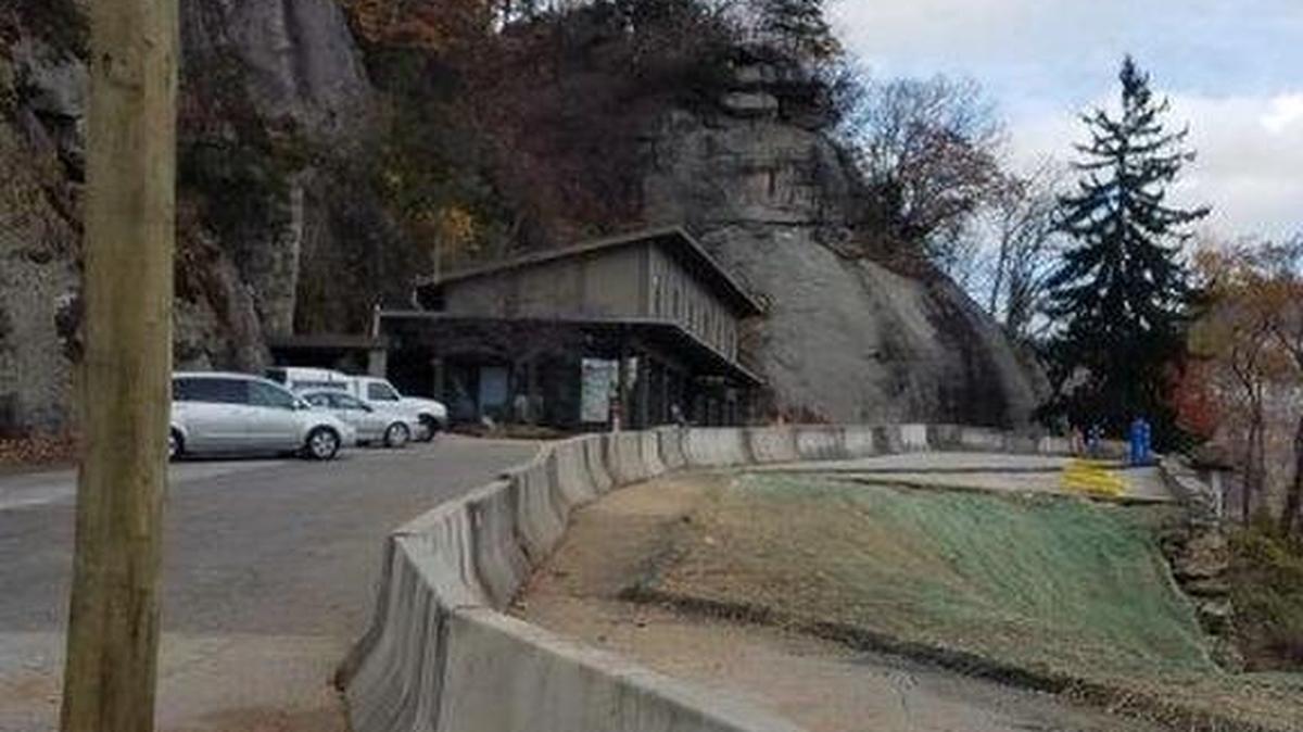 Chimney Rock State Park is set to reopen by this weekend, after heavy late October rains hurled the retaining wall of its top parking lot onto the road below.