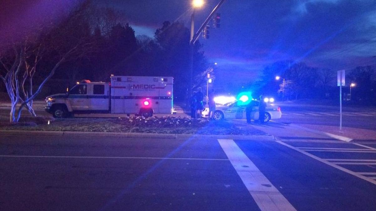 Site where runner was hit near South Park