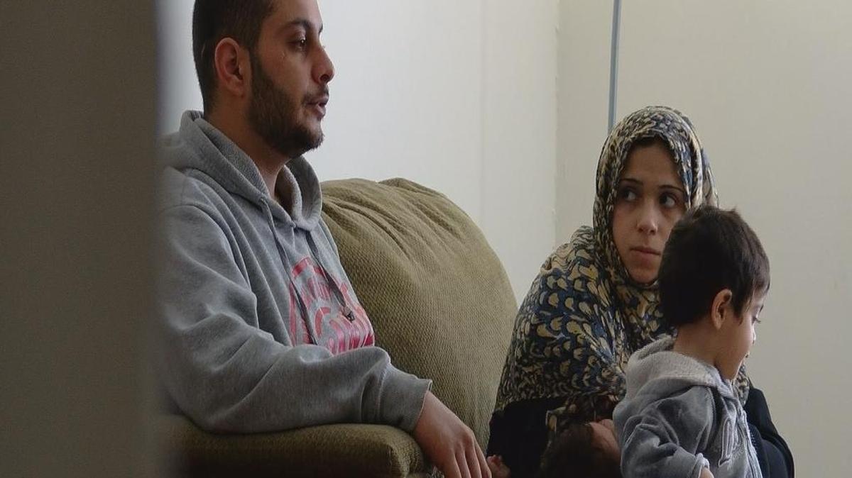 Inside the apartment of a Syrian family of six that has resettled in east Charlotte.