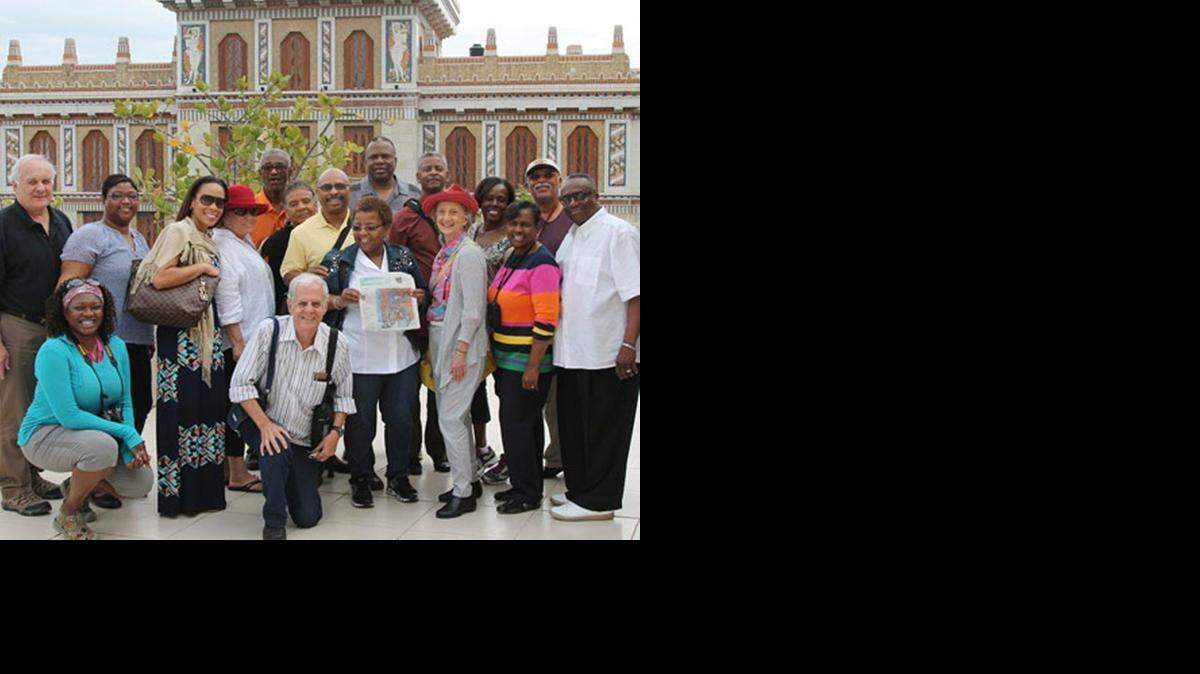 
The Harvey B. Gantt Center for African-American Arts + Culture hosted a trip to Cuba in December. Some of the travelers, seen here in Havana, will talk about their experiences at an informal forum in March.
